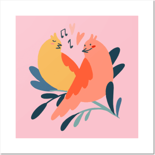 Bird couple Posters and Art